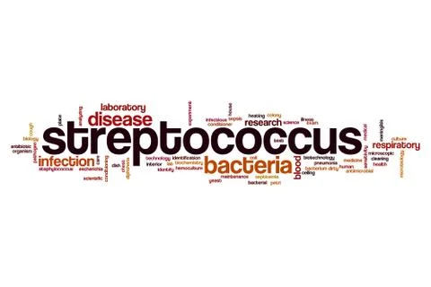 Streptococcus word cloud Stock Illustration