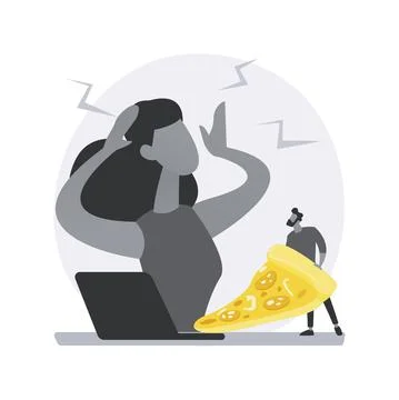 Stress abstract concept vector illustration. Stock Illustration