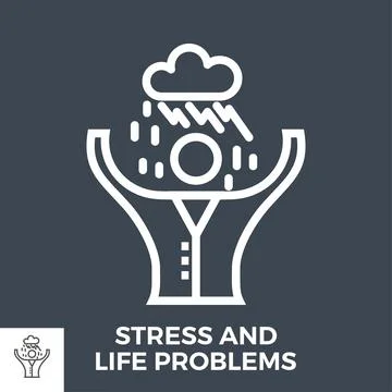 Stress and life problems Stock Illustration