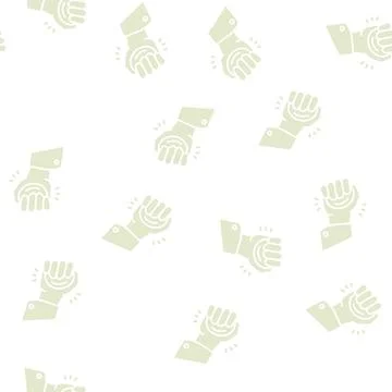 Stress balls glyph seamless pattern Stock Illustration