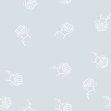 Stress balls line seamless pattern Stock Illustration
