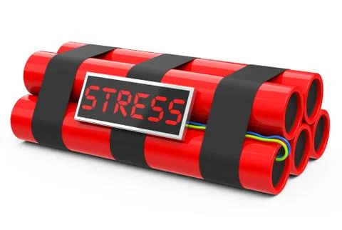 The stress bomb Stock Illustration