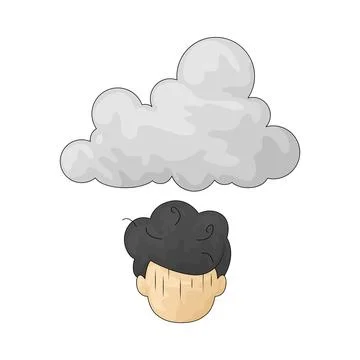 Stress Cloud illustration Stock Illustration