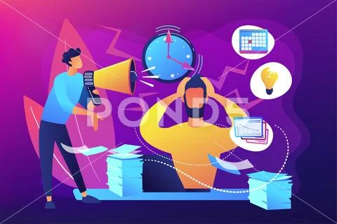 Stress concept vector illustration Stock Illustration