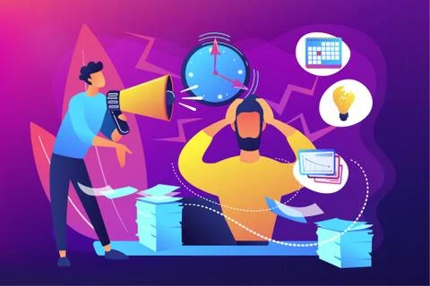Stress concept vector illustration Stock Illustration
