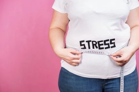 Stress, eating problems, compulsive overeating Stock Photos