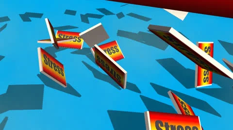 Stress:  Exploding Animation Stock Footage 25180079
