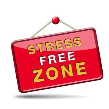 Stress free zone Stock Illustration