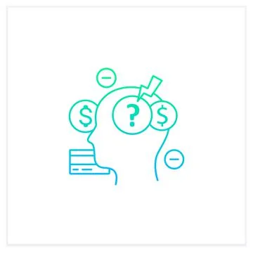 Stress gradient icon Stock Illustration