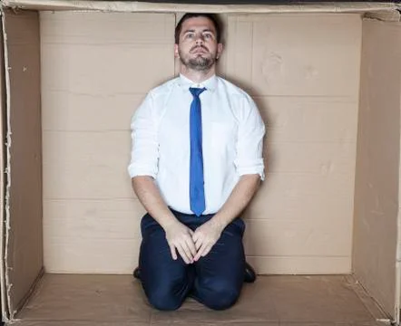 Stress at a job interview Foto stock
