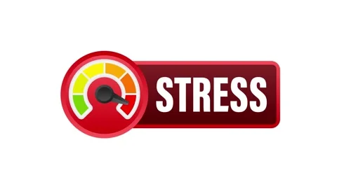 Stress level meter increasing and decreasing animation Stock-Footage 337967268