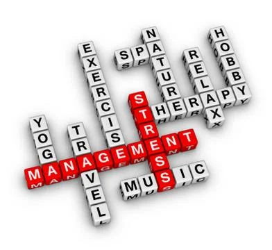 Stress Management Word Cloud. Stock Photos