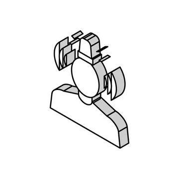 Stress psychological problems isometric icon vector illustration 库存插图