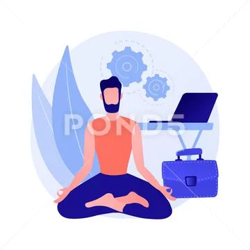 Stress reduction and relieving activity vector concept metaphor Stock Illustration