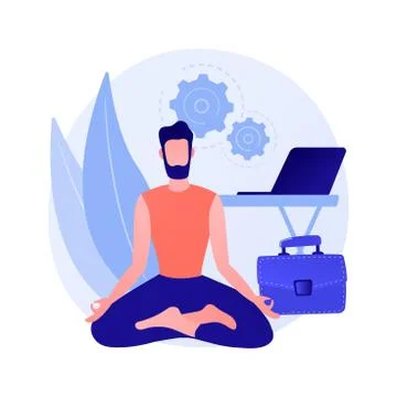 Stress reduction and relieving activity vector concept metaphor Stock Illustration