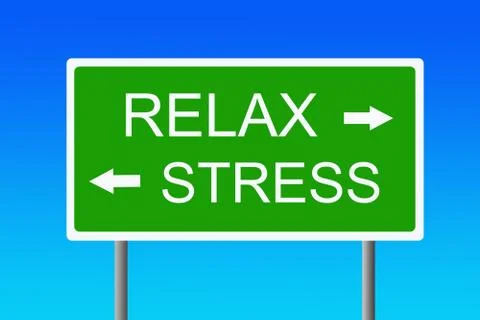 Stress relax Stock Illustration