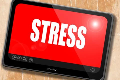 Stress sign background Stock Illustration