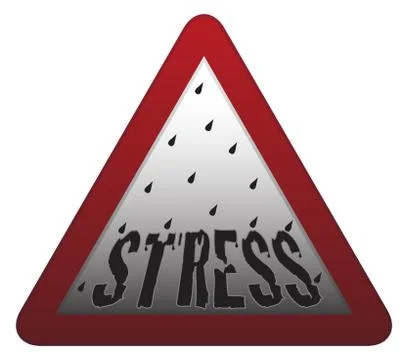 Stress Signpost Stock Illustration