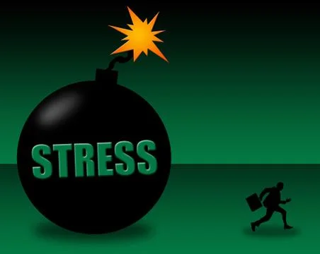 Stress situation Illustrazione stock
