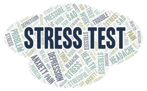 Stress Test word cloud. イラスト素材