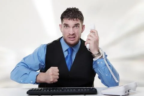 Stress at work Stock Photos