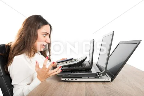 Stress at work Stock Photos