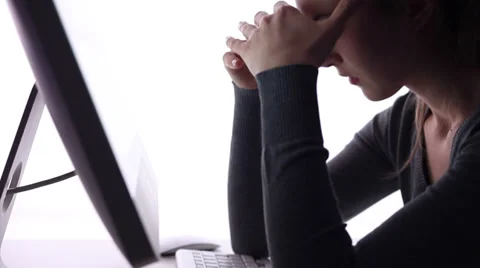 Stress at workplace. Dolly. Stock Footage 33909265