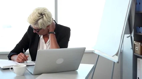 Stress at Workplace Stock Footage 71094568