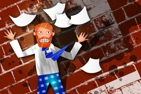 Stressed Business Stock-Illustration
