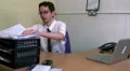 Stressed business man gets document HD Footage