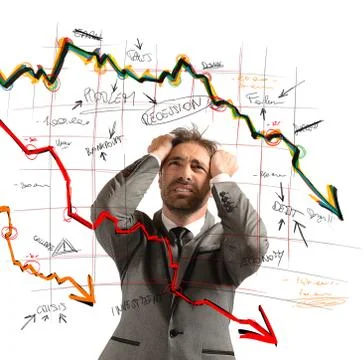 Stressed businessman Stock Illustration