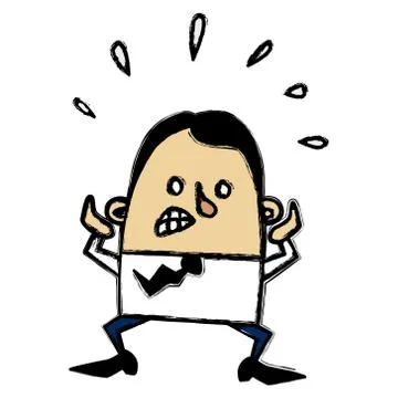 Stressed businessman Stock Illustration