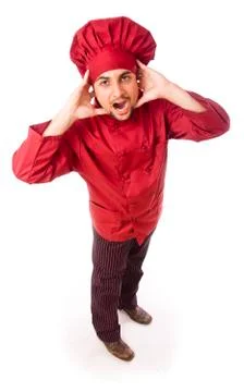 Stressed chef Stock Photos