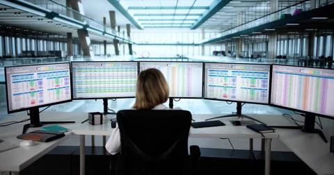 Stressed Doctor Analyzing Patient Data On Computer 스톡 사진