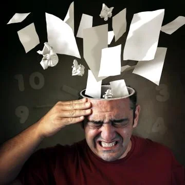 Stressed Stock Illustration