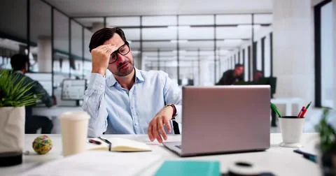 Stressed Man Looking At Clock Checking Time Stock Photos