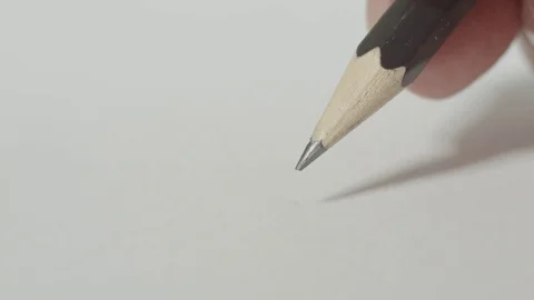 A stressed man snapping a pencil tip Stock Footage 75229002