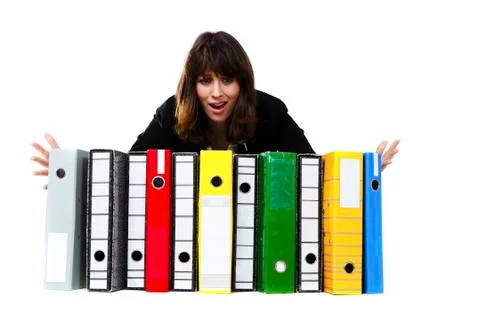 Stressed office worker Stock Photos