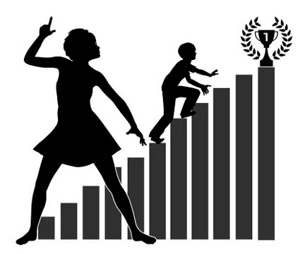 Stressed for success Illustrazione stock