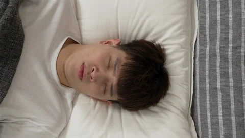 Stressed Taiwanese guy haunted by nightmare Video stock 229617265
