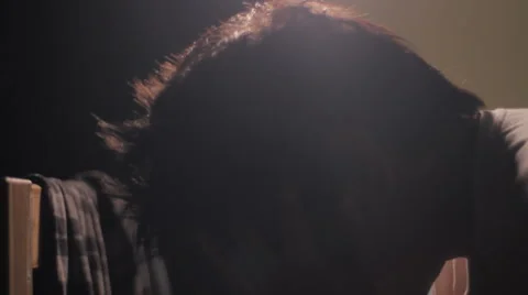 Stressed Teen Stock Footage