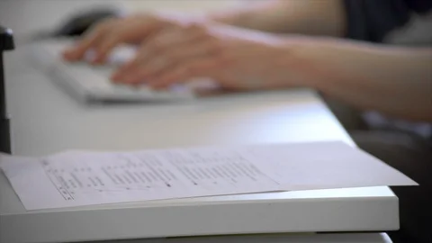 Stressed Worker Given More Work Close-Up Stock Footage 87499447