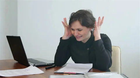 Stressful situation in the office Stock Footage 51168703