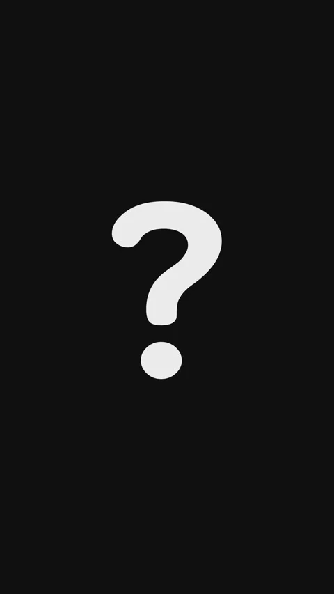 Stretch Animated white questions mark on black background. Stock Footage 297150245