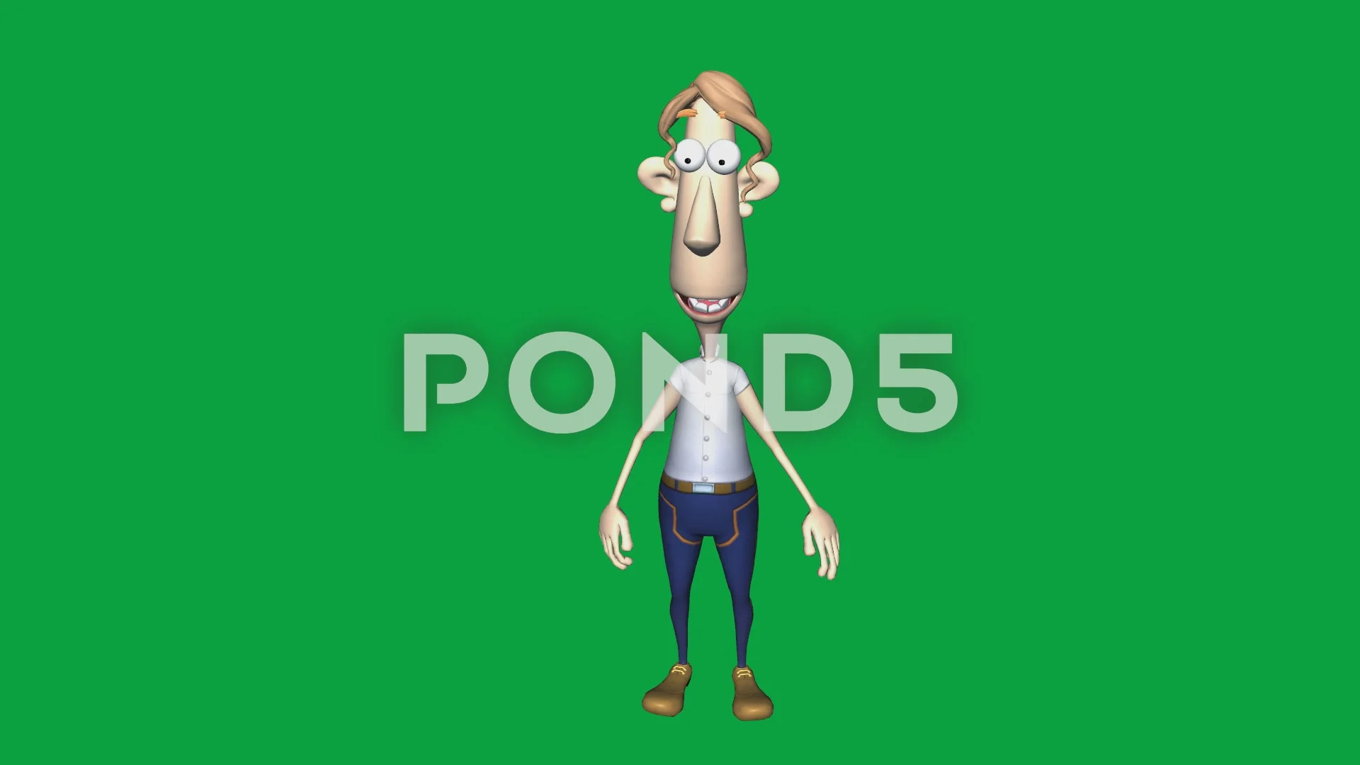 3d Character Mechanic T Pose. 3d render isolated on transparent backdrop.  32506838 PNG