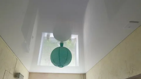 Stretch ceiling Close up. Feng Shui. Stock Footage 153838696