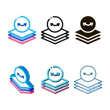 Stretch diaper icon vector clean outline Stock Illustration