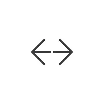 Stretch full screen icon. isolated perfect pixel arrow symbol with flat style Stock Illustration