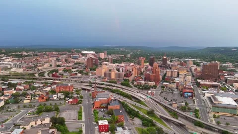 Stretch of Highway - Syracuse, NY Video stock 336472768
