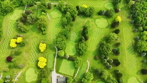 Stretch of Landscape - West Hill Golf Course - Syracuse, NY Video stock 336527299
